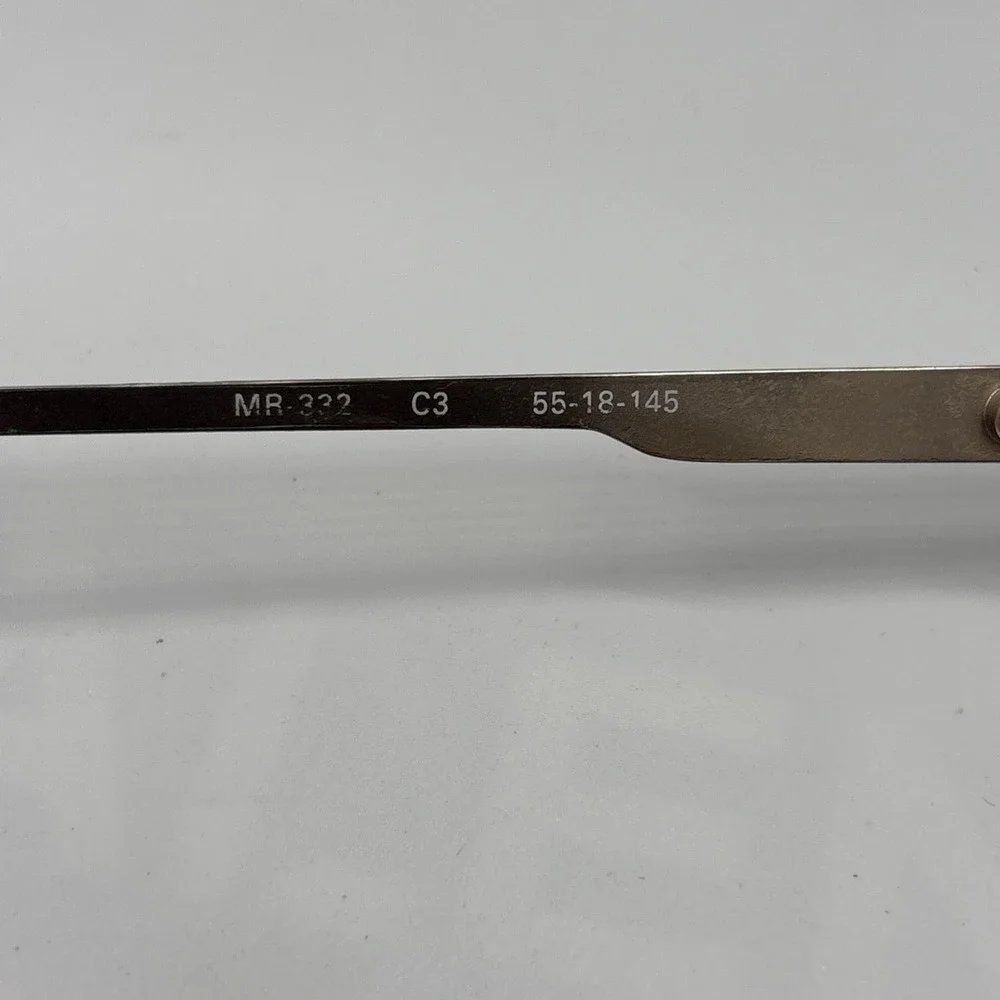 Michael Ryen MR-322 C3 Eyeglasses Men's Brown Metal Full Rim 55-18-145mm w/case
